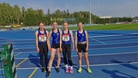 4x800m finalistijoukkue Santra, Kaisa, Veera ja Peppi