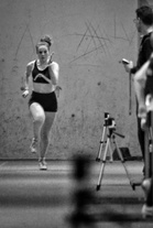 Varpu Virmavirta sprinttijuoksussa