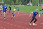P15 sarjan viestijuoksuvaihdossa Aaron ja Juuso
